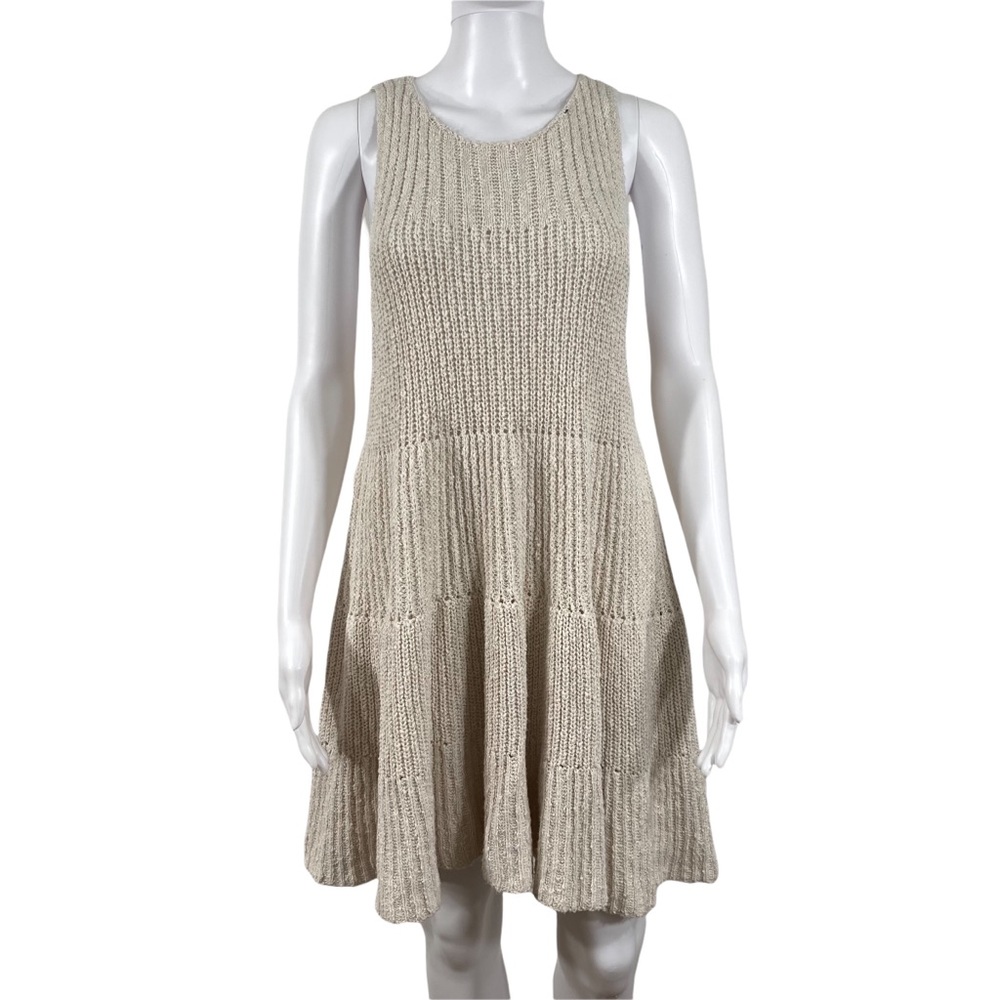 Free People Waterfall Ruffle Sleeveless Sweater Dress
